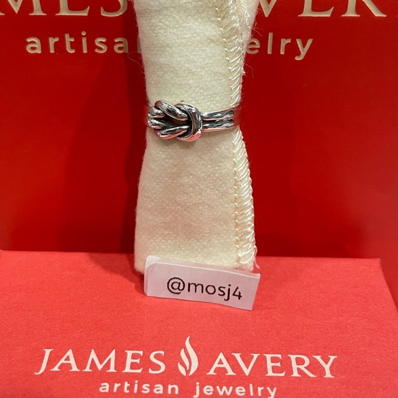 Retired James Avery Lovers Knot Ring - Picture 1 of 4